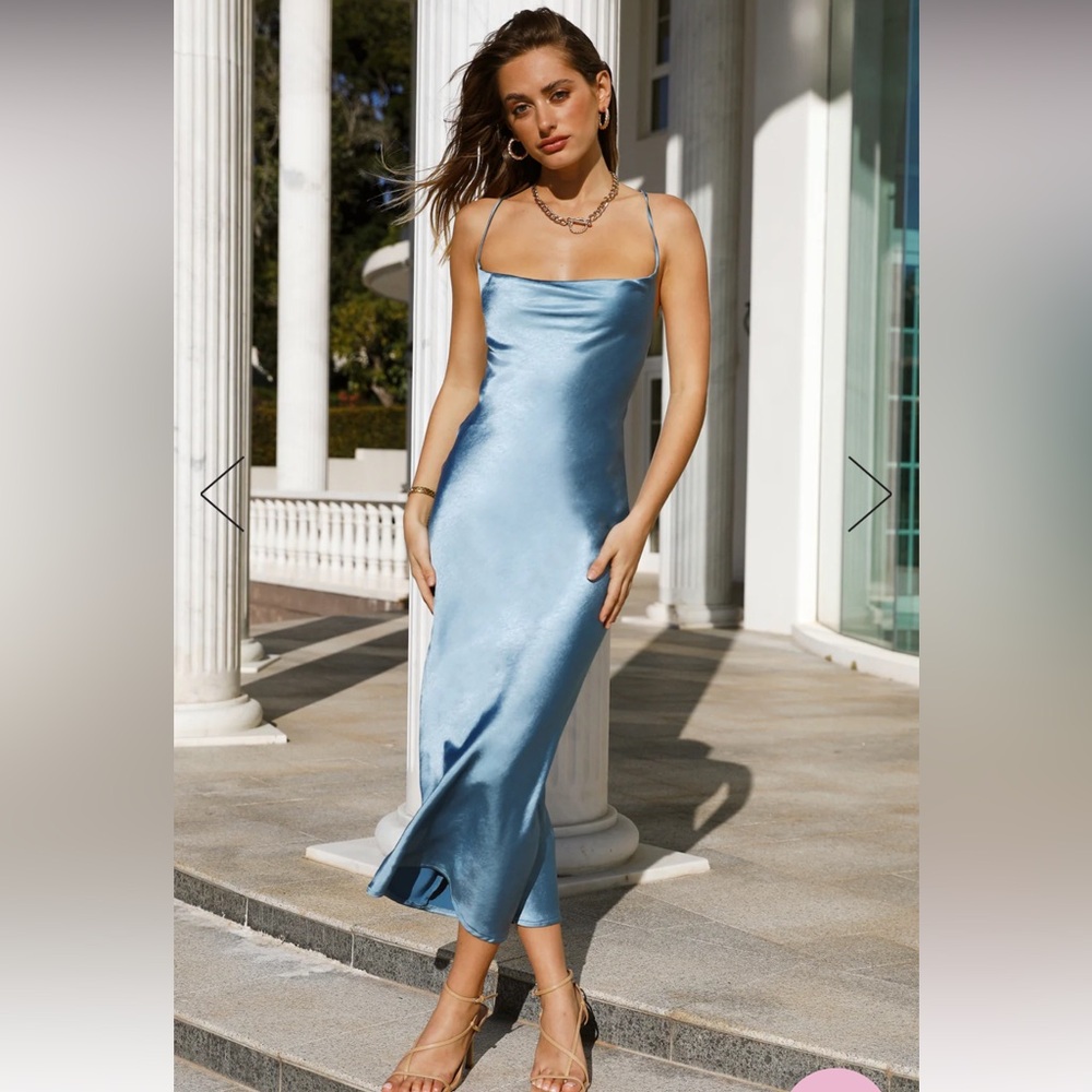 Blue Midi Dress